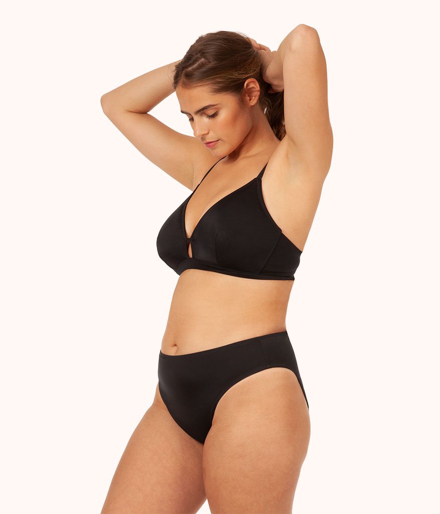 The Swim Busty Bralette: Jet Black
