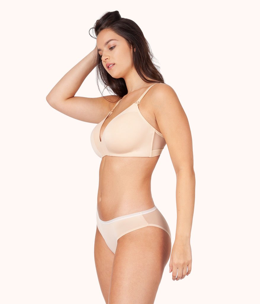 The No-Wire Nursing Bra: Toasted Almond