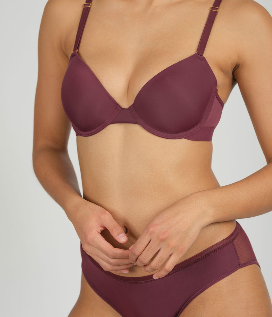 The T-Shirt Bra: Plum