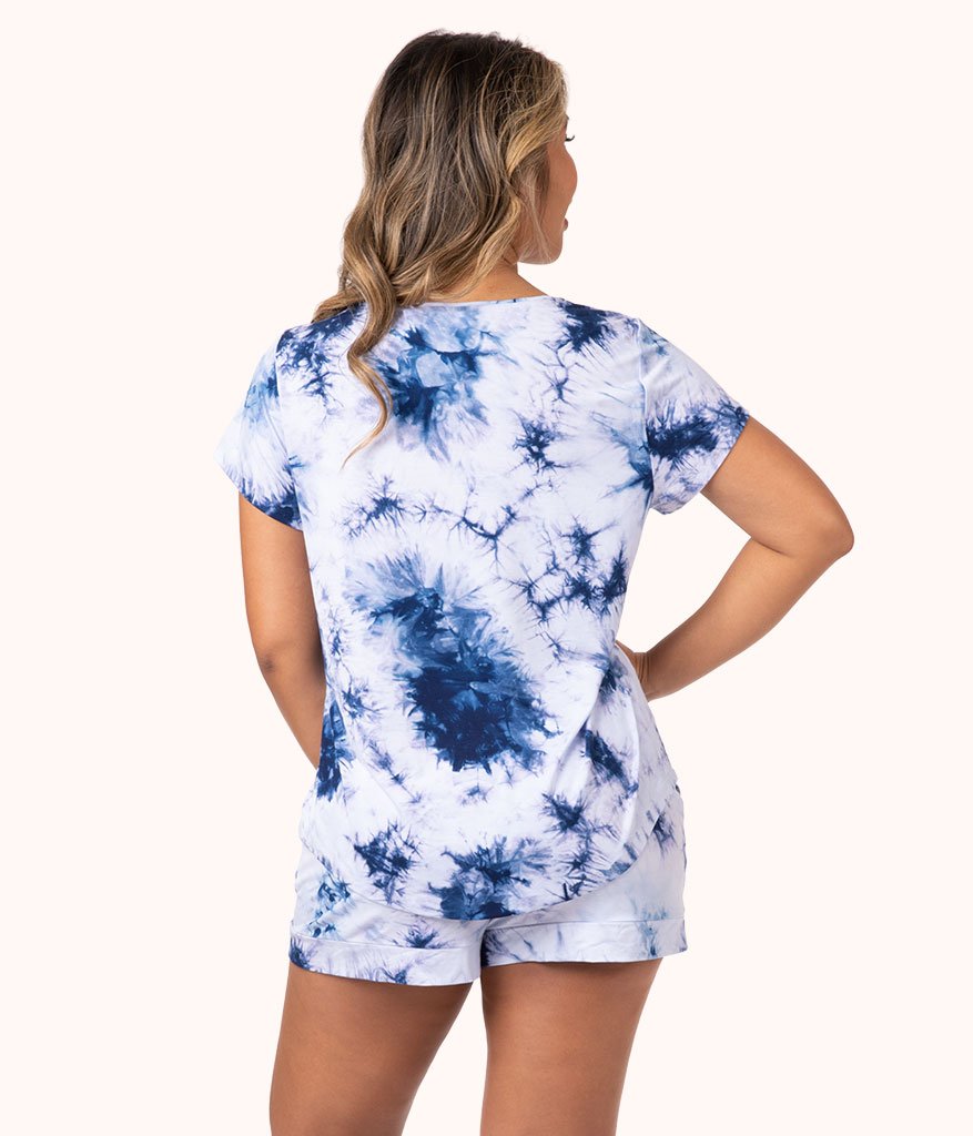 The All-Day Tie Dye Tee: Deep Blue Tie Dye