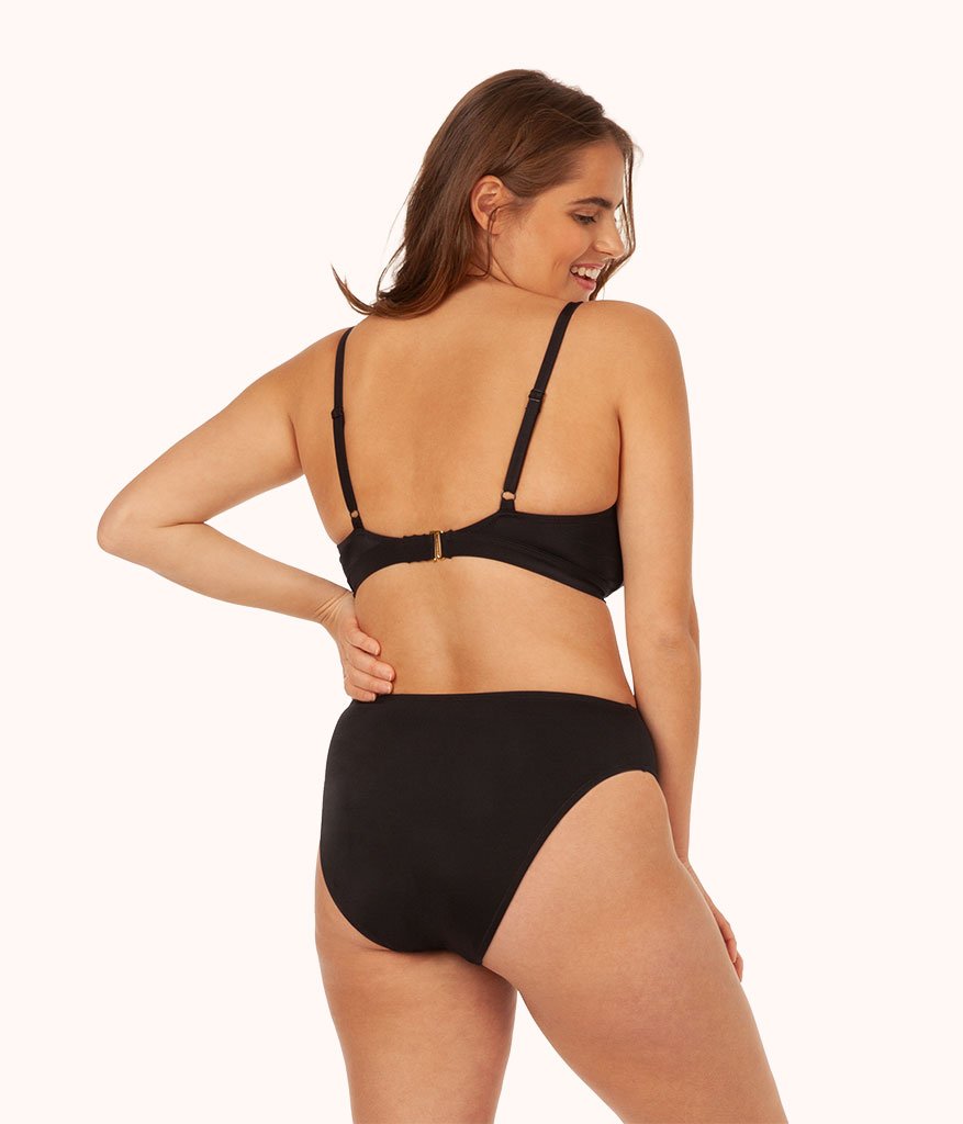 The Swim Busty Bralette: Jet Black