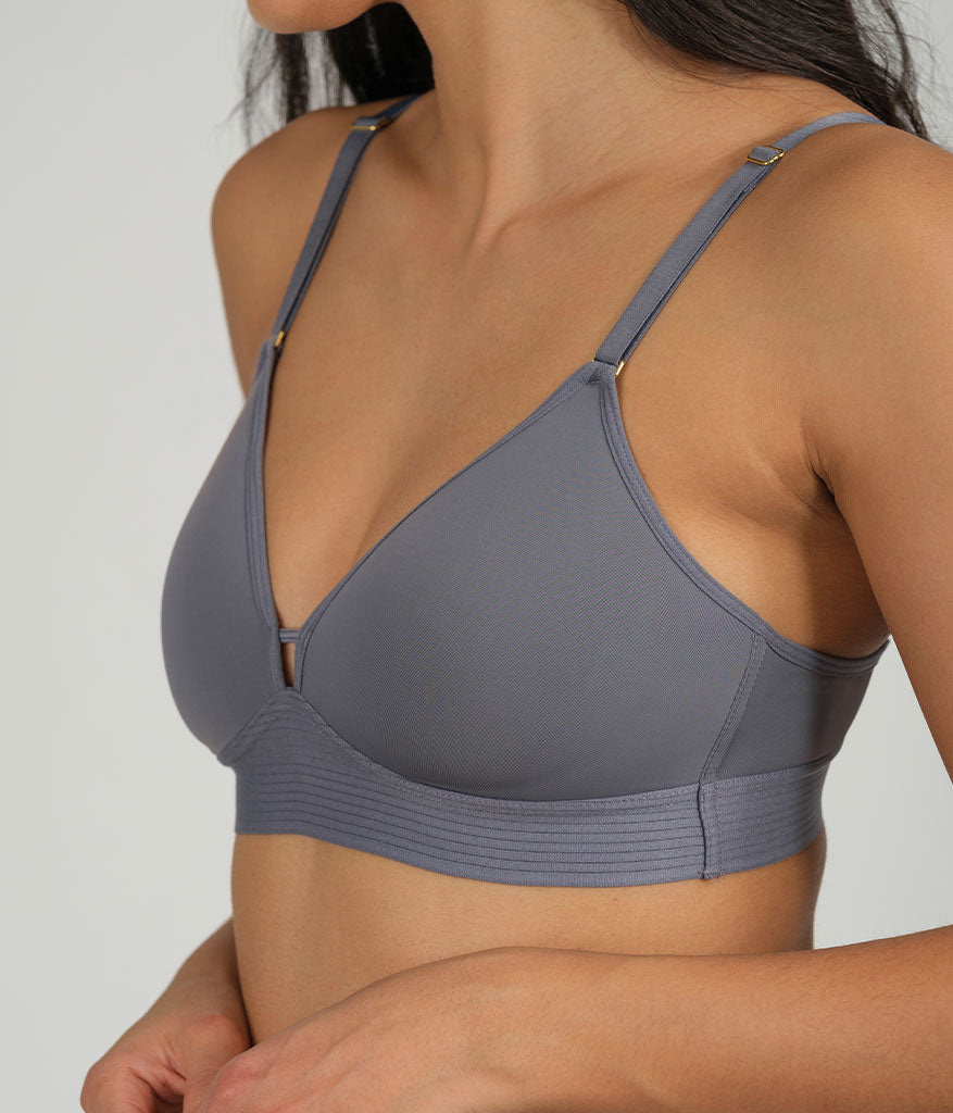 The Spacer Bra Trio: Jet Black/Toasted Almond/Smoke