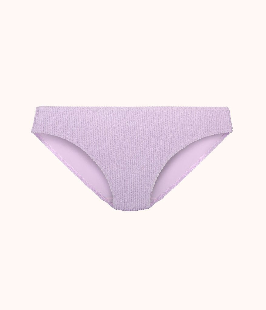 The Swim Ruched Bikini Bottom: Lilac