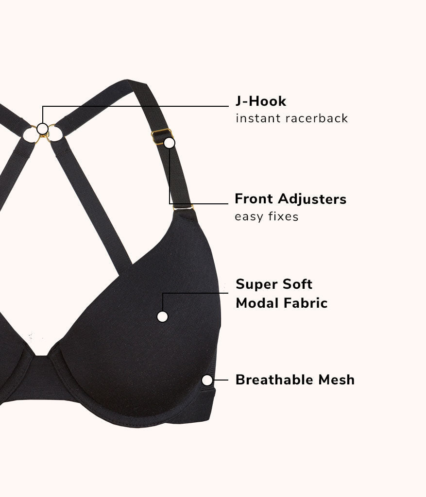 The All-Day T-Shirt Bra Bundle: Toasted Almond/Jet Black