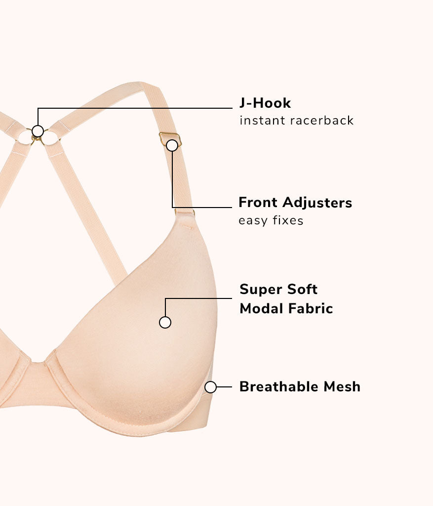 The All-Day T-Shirt Bra Bundle: Toasted Almond/Heather Gray