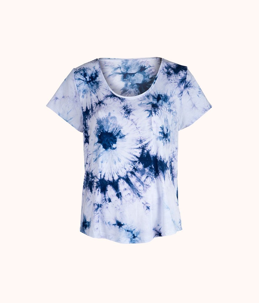 The All-Day Tie Dye Tee: Deep Blue Tie Dye