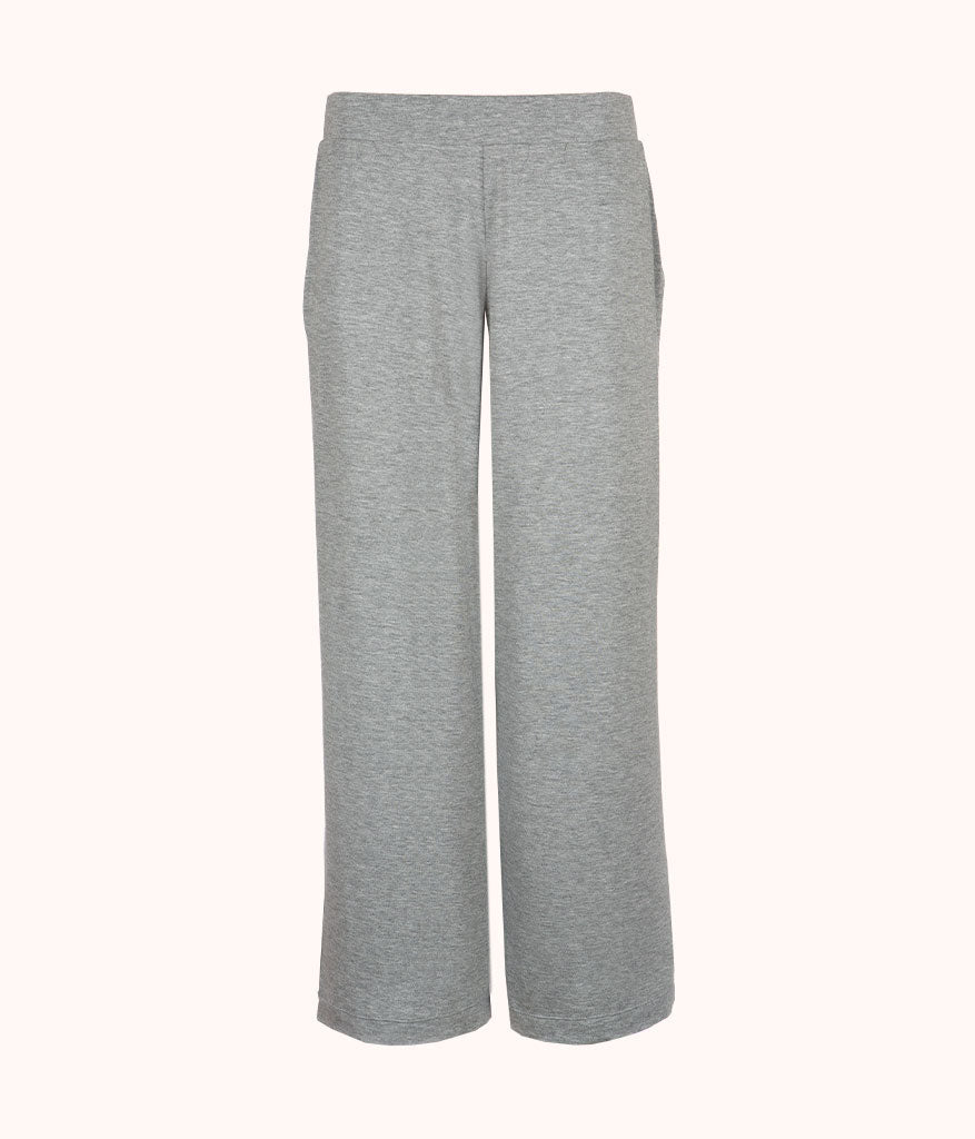 The All-Day Wide Leg Pant: Heather Grey