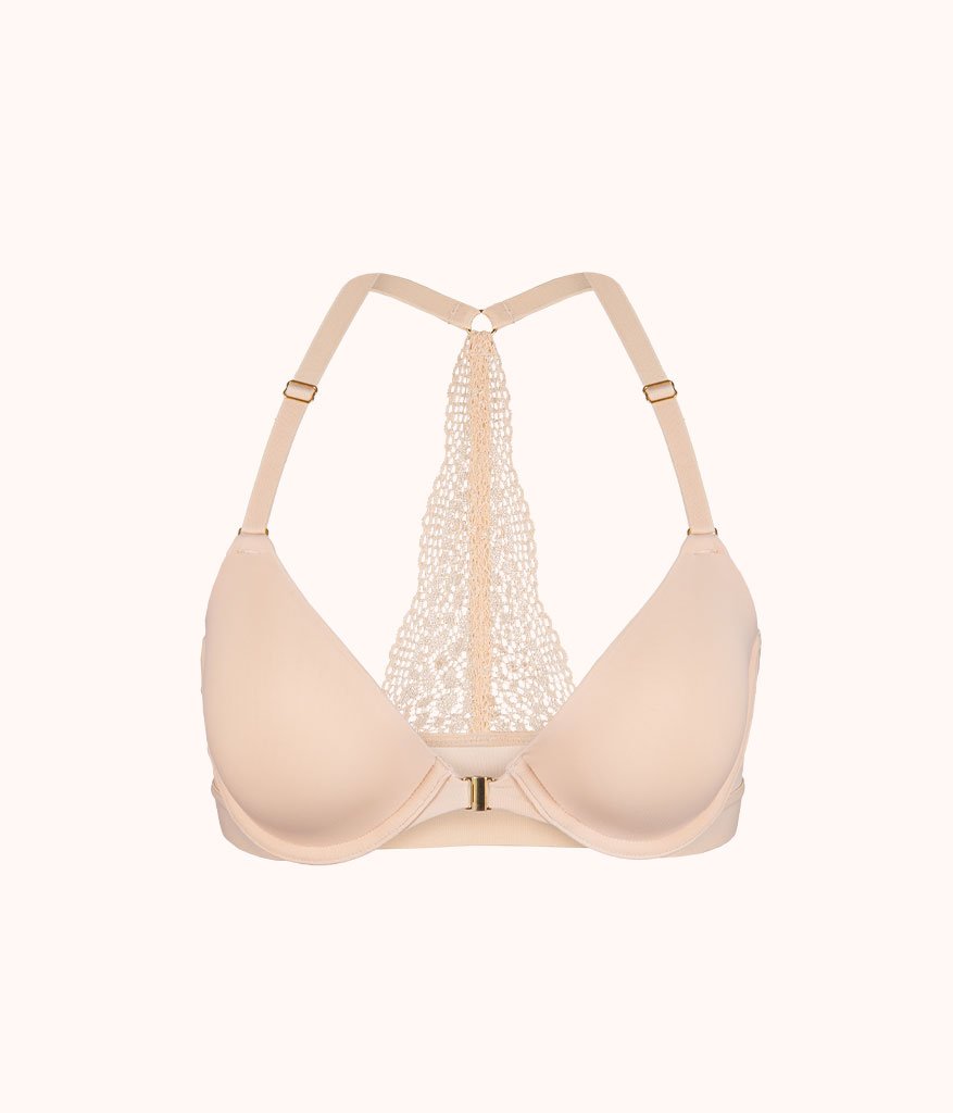 The Front Close T-Shirt Bra: Toasted Almond