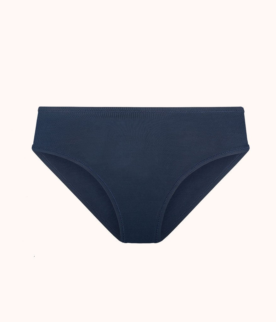 The Swim High Waist Bikini Bottom: Navy