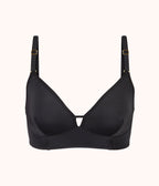 The Low Back Bralette: Jet Black
