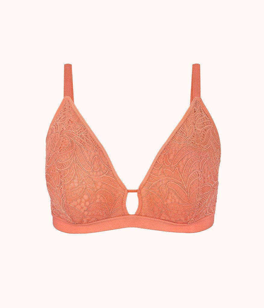 The Palm Lace Busty Bralette: Terracotta