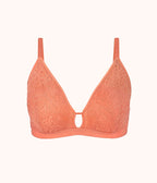 The Palm Lace Busty Bralette: Terracotta