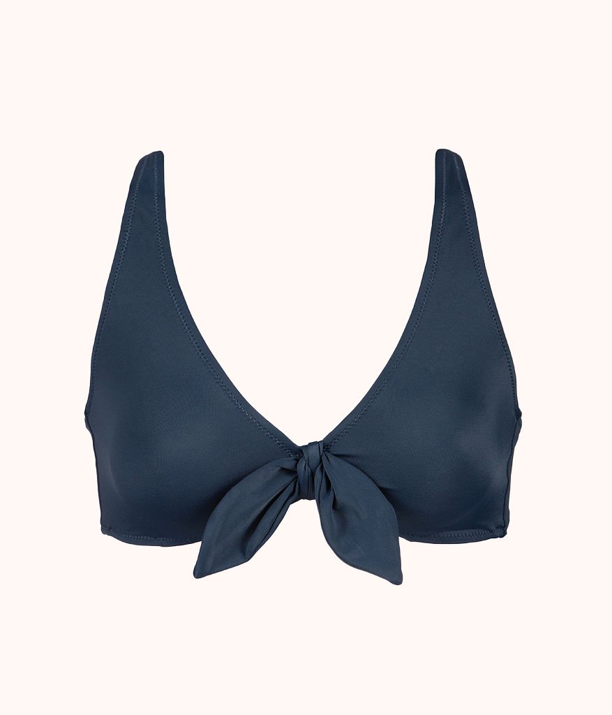 The Swim Plunge Bralette: Navy