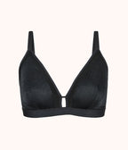 The Smooth Lace Busty Bralette: Jet Black