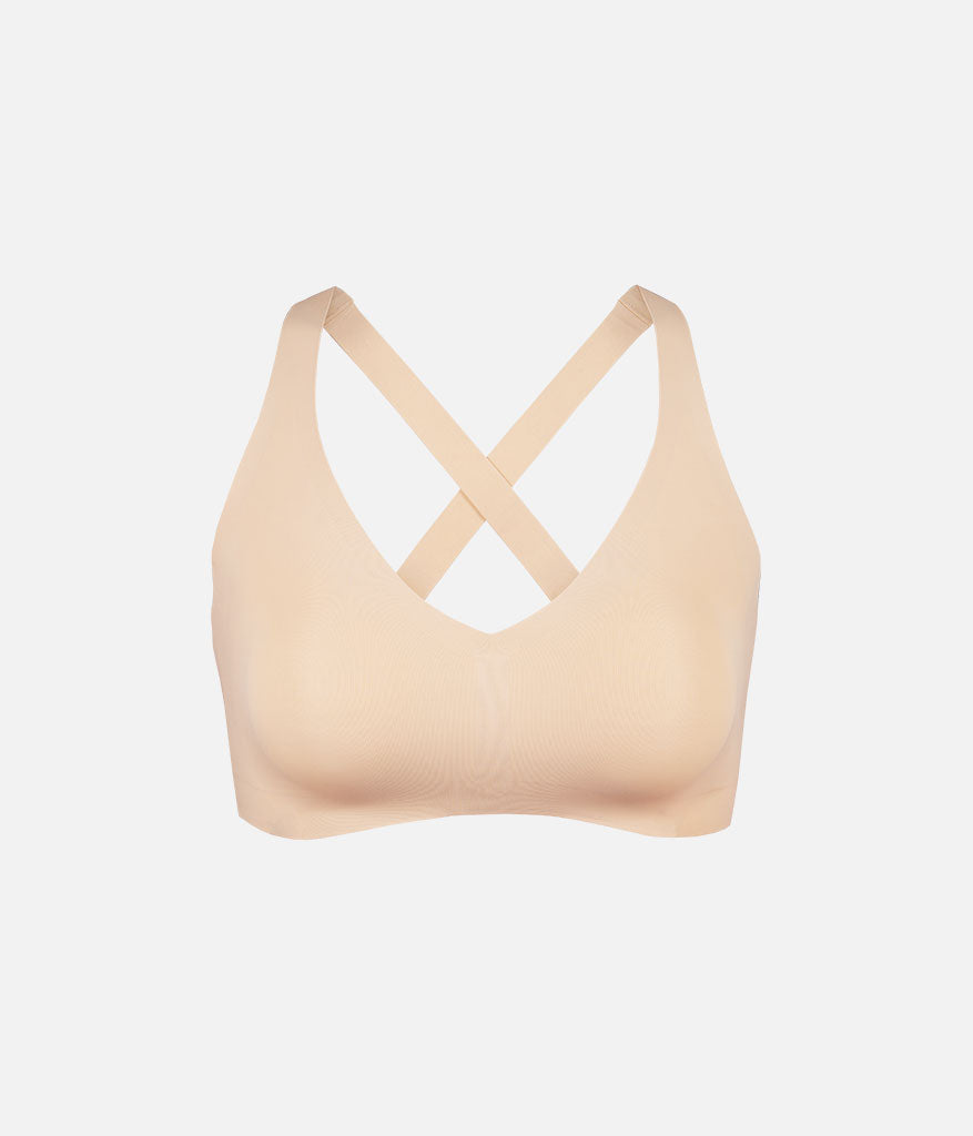 The Sleek Crossback Bralette: Toasted Almond