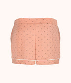 The All-Day Lounge Short: Pepper Dot/Shell Pink