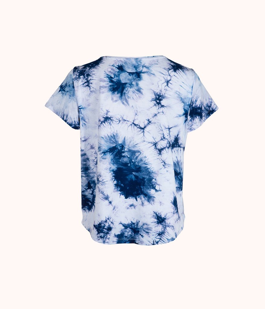 The All-Day Tie Dye Tee: Deep Blue Tie Dye