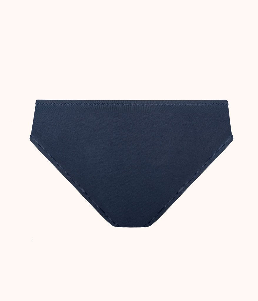 The Swim High Waist Bikini Bottom: Navy