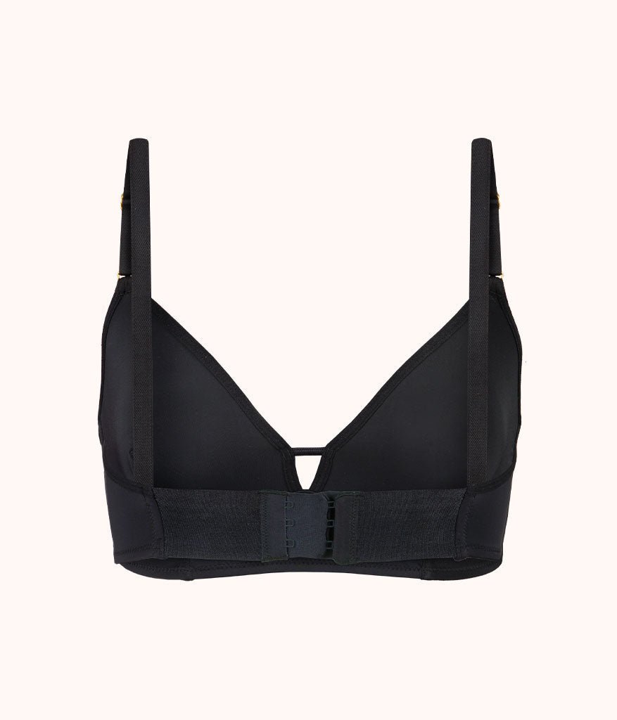 The Low Back Bralette: Jet Black