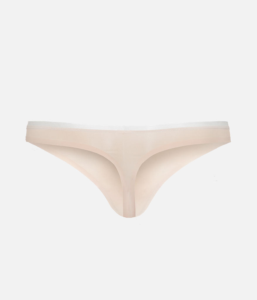 The No Show Thong: Toasted Almond