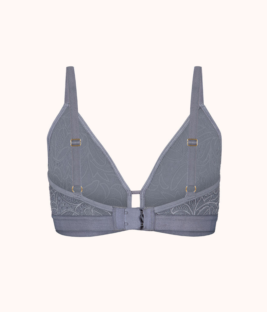 The Palm Lace Busty Bralette: Smoke