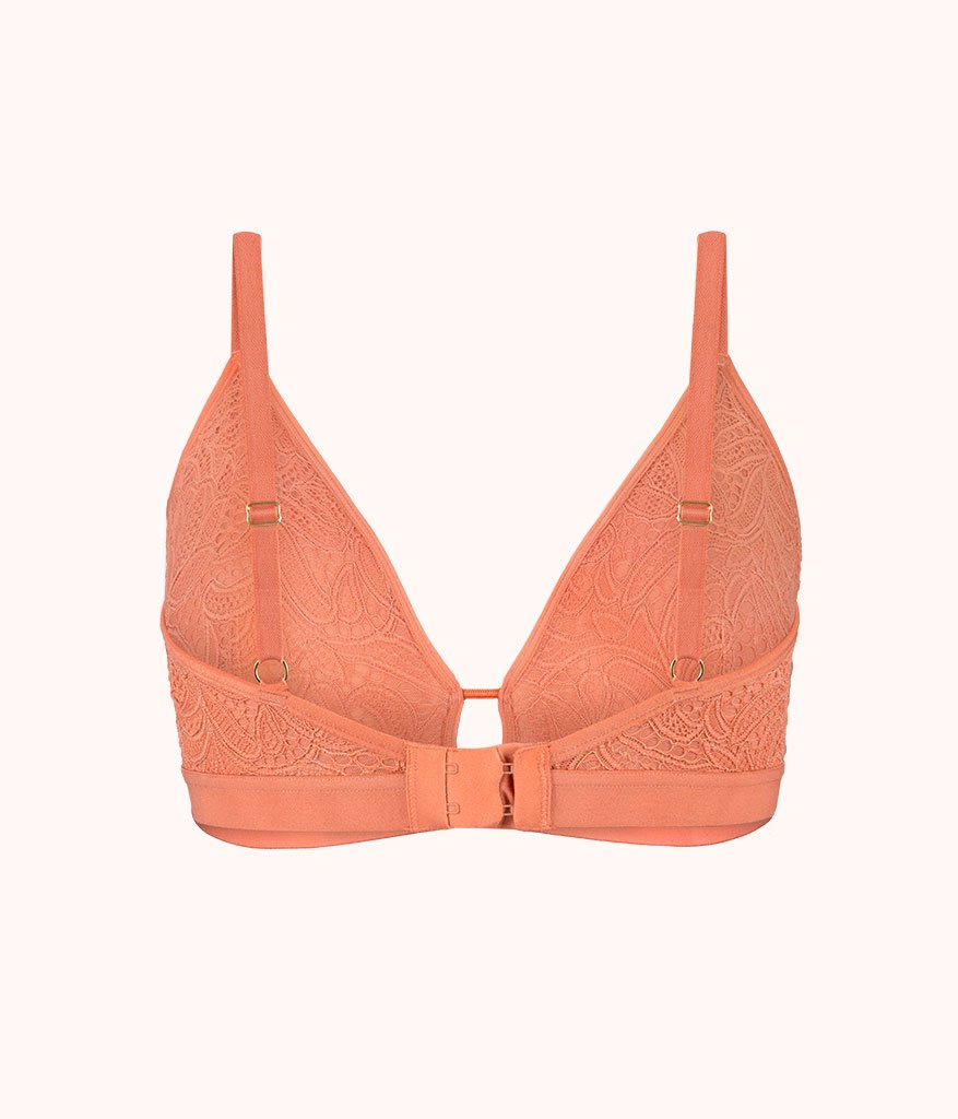 The Palm Lace Busty Bralette: Terracotta