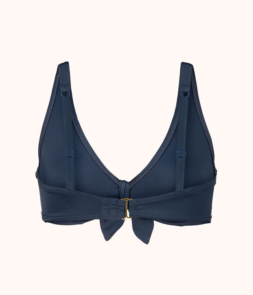 The Swim Plunge Bralette: Navy