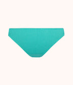 The Swim Ruched Bikini Bottom: Aquamarine