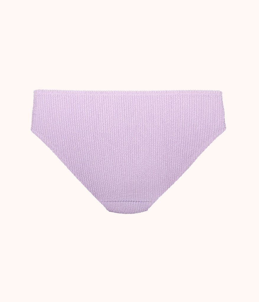 The Swim Ruched High Waist Bikini Bottom: Lilac