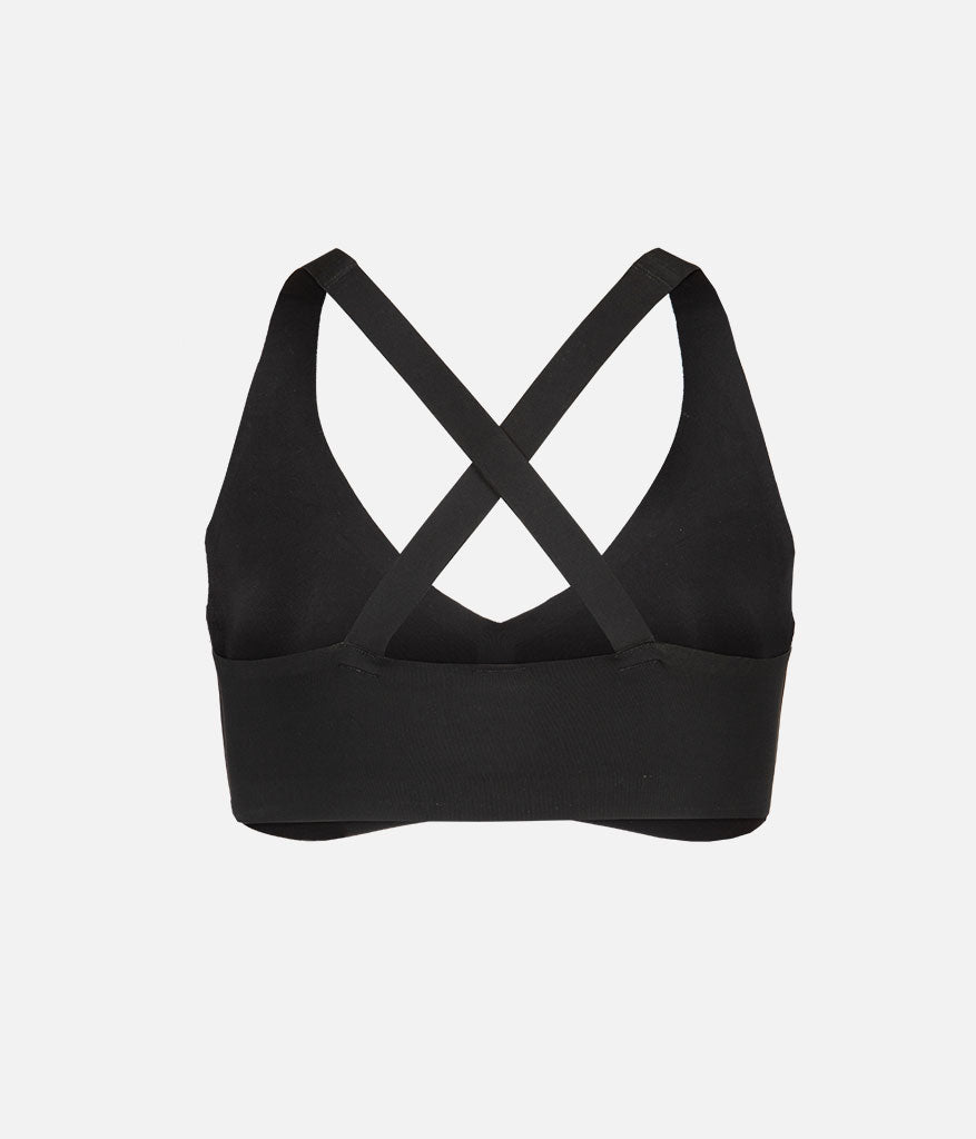 The Sleek Crossback Bralette: Jet Black