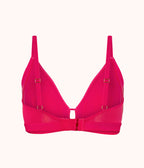 The Smooth Lace Busty Bralette: Magenta
