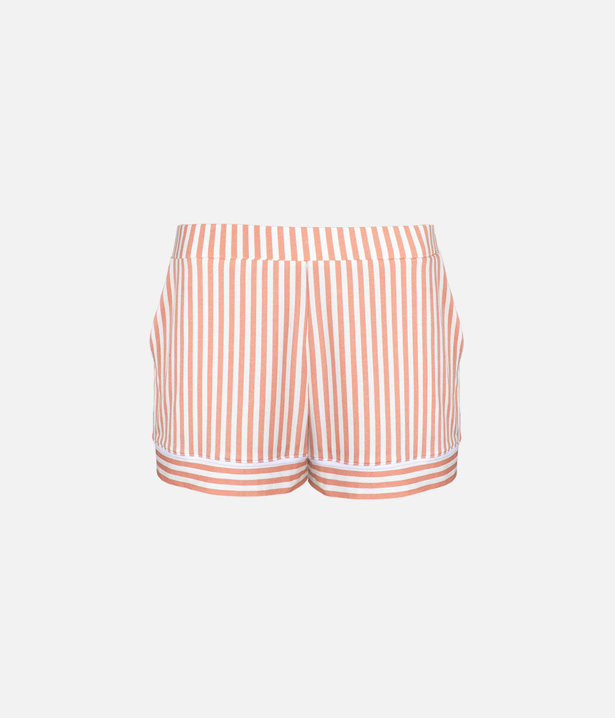 The All-Day Lounge Short: Shell Pink Stripe