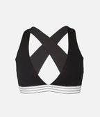 The Cross Back Bralette: Jet Black