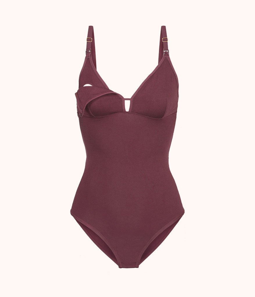 The All-Day Nursing Bodysuit: Plum