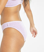 The Ruched Plunge Bralette & Bikini Swim Bundle: Lilac