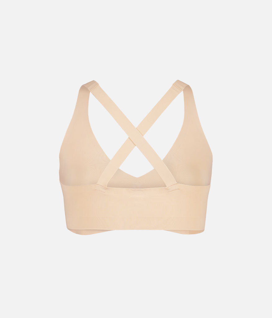 The Sleek Crossback Bralette: Toasted Almond