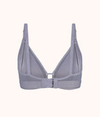 The Mesh Trim Nursing Bralette: Smoke