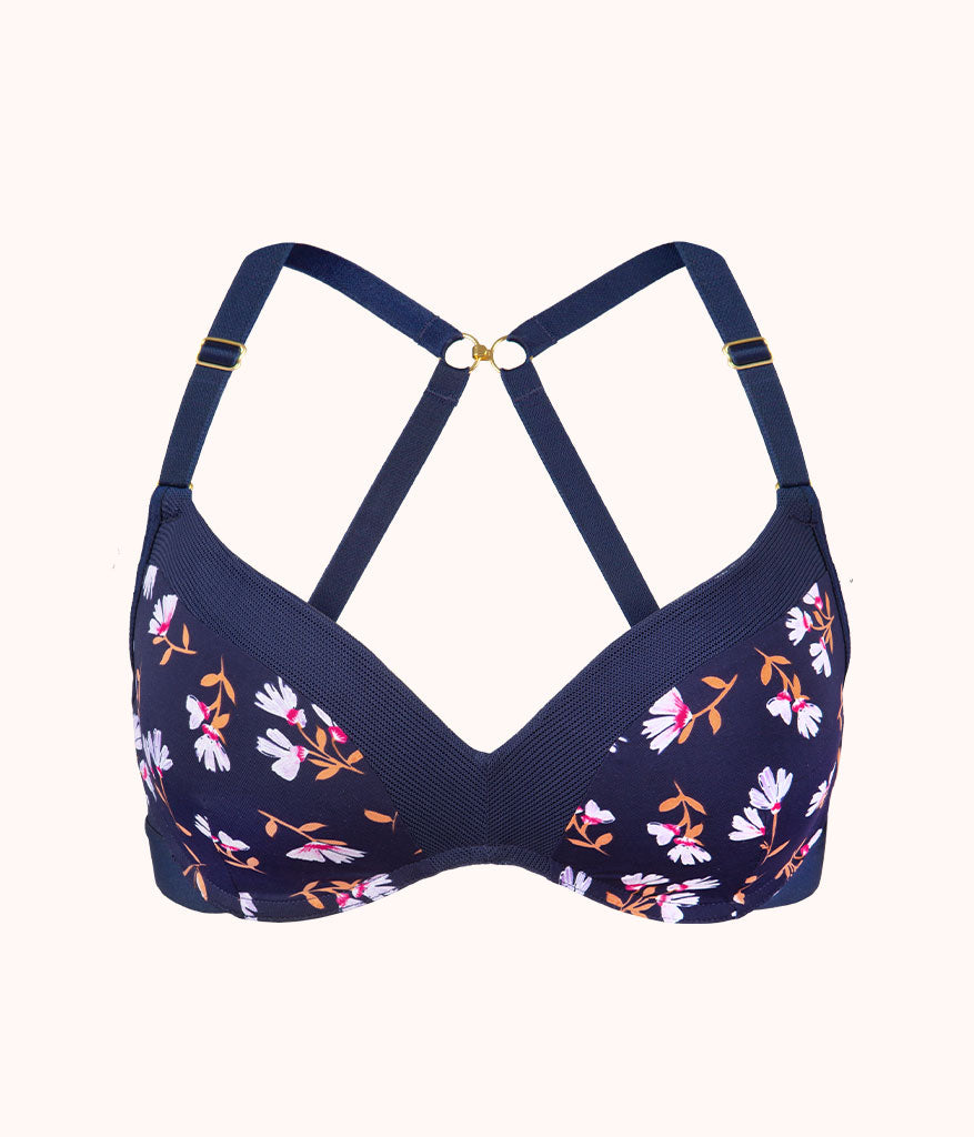 The No-Wire Push-Up: Navy Daisy