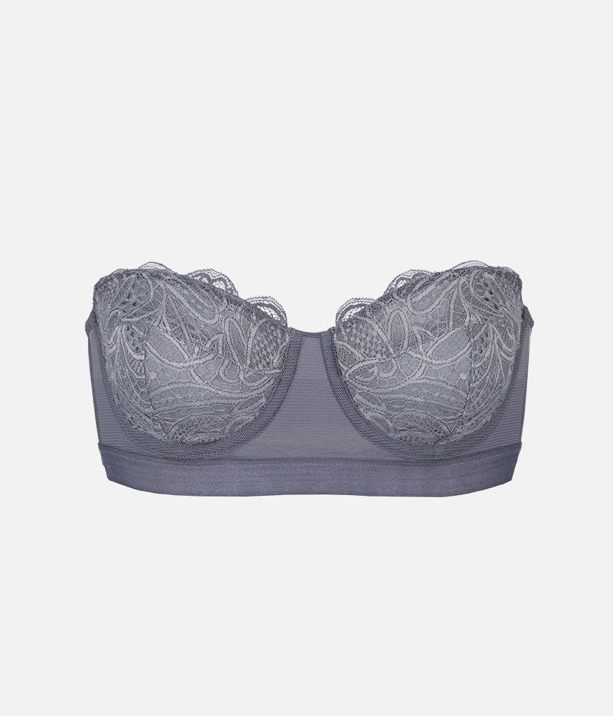 The Lace Strapless: Smoke