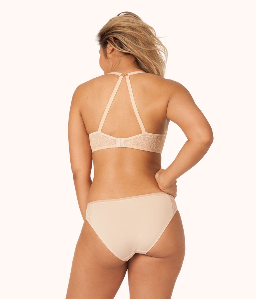 The Unlined Lace Bra: Toasted Almond