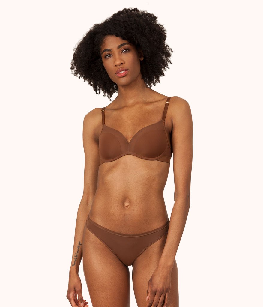 The No Show Thong: Rich Clay