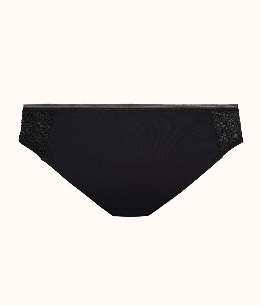 The Palm Lace Bikini: Jet Black