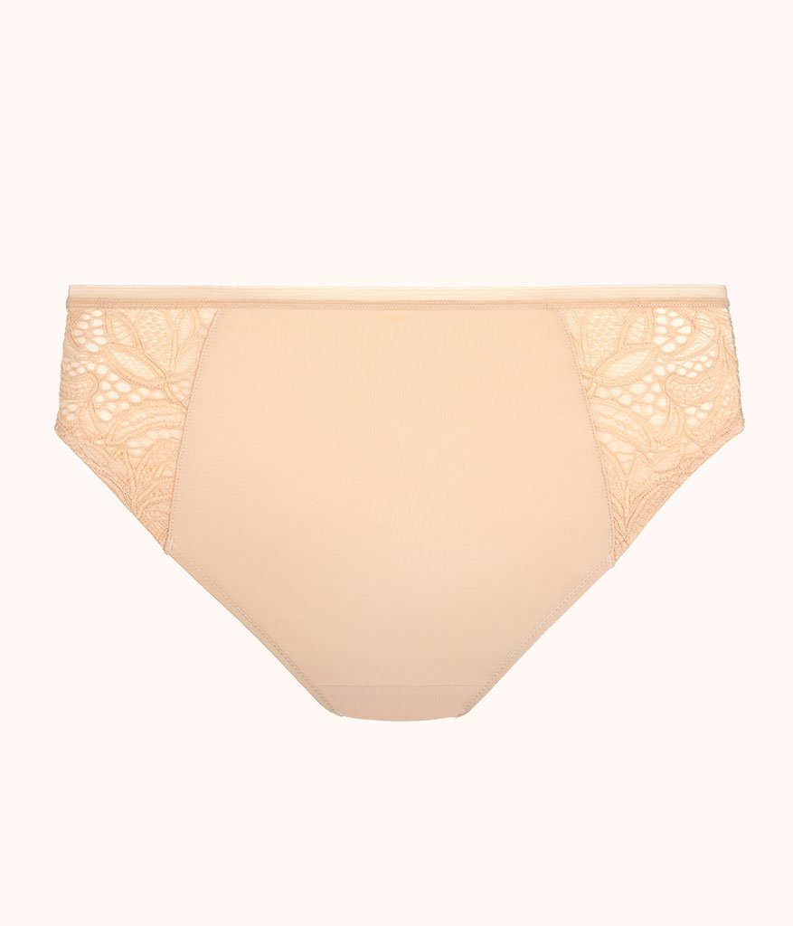 The Lace High Waist Bikini: Toasted Almond