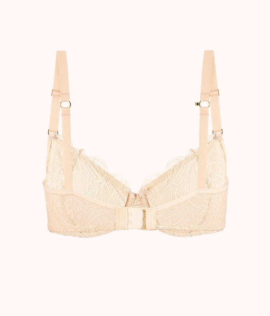 The Unlined Lace Bra: Toasted Almond