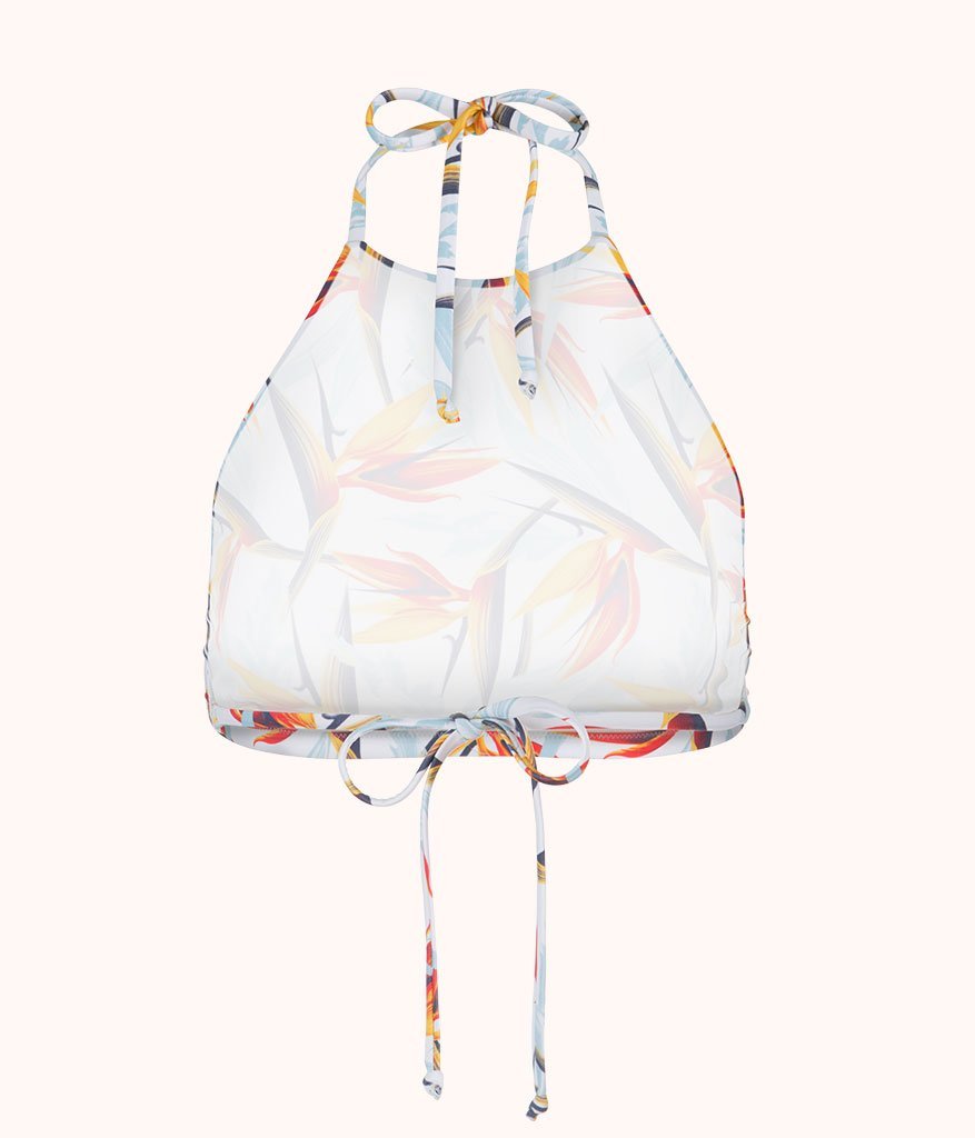 The Swim High-Neck Halter: Day Break Print