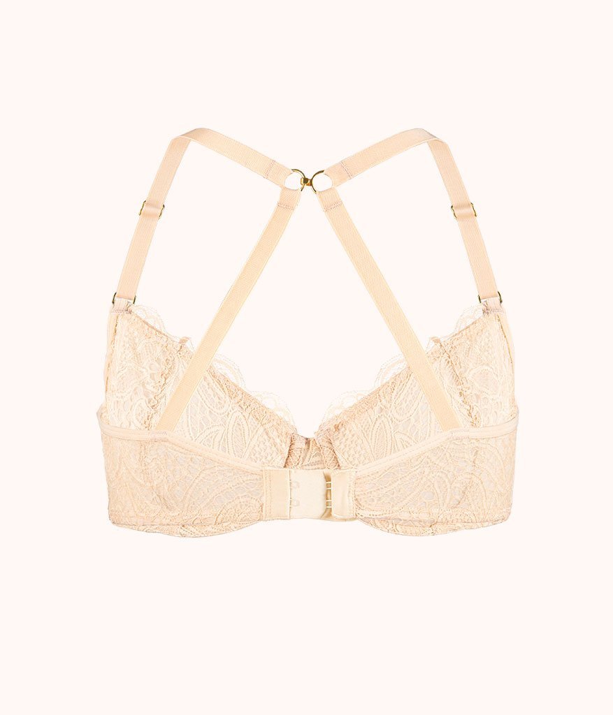 The Unlined Lace Bra: Toasted Almond