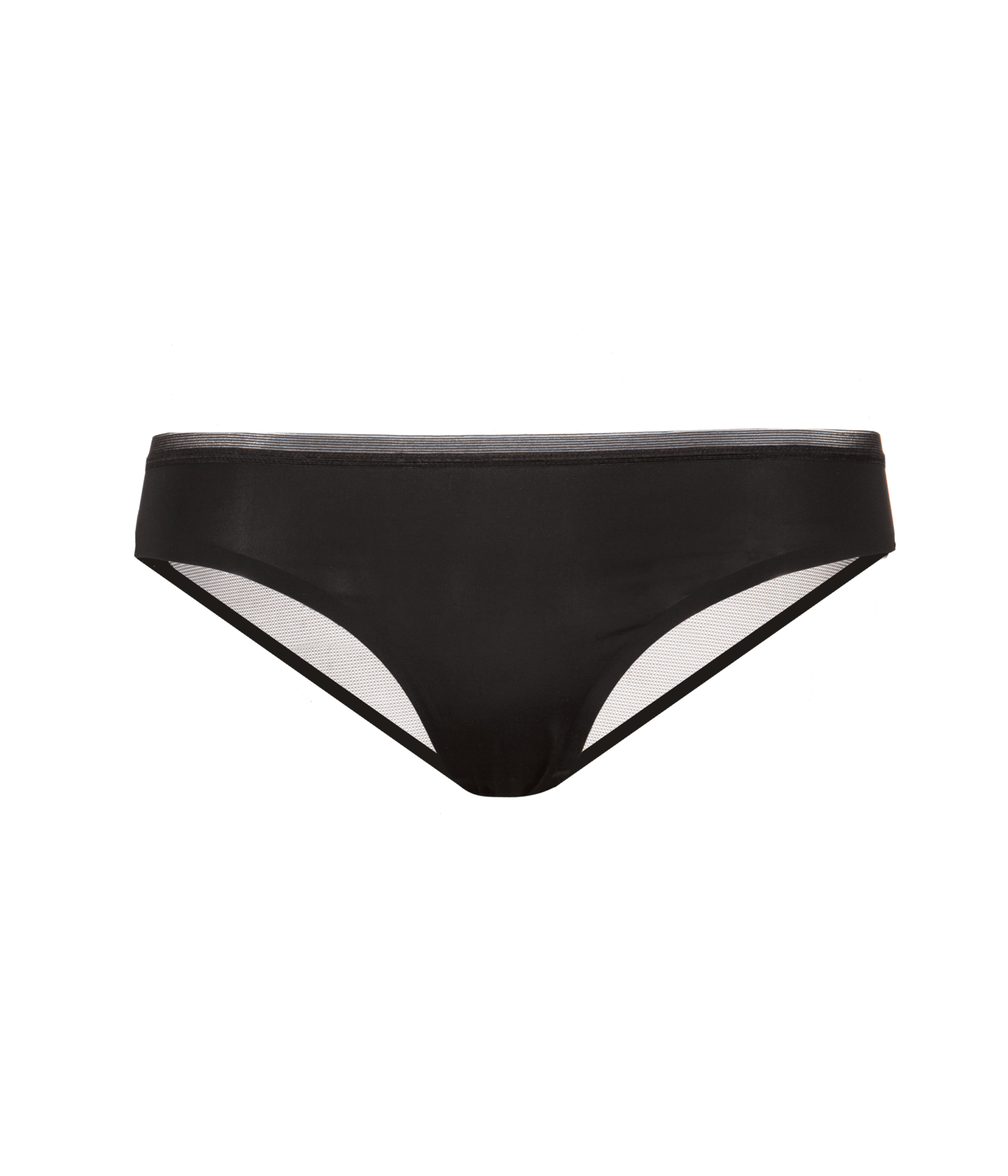 The Mesh Back Bikini: Jet Black