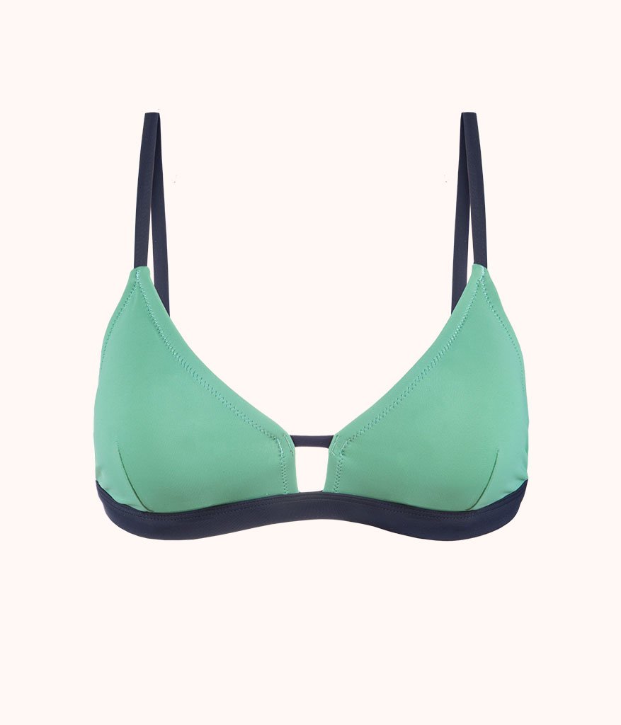 The Swim Bralette: Mint/Navy
