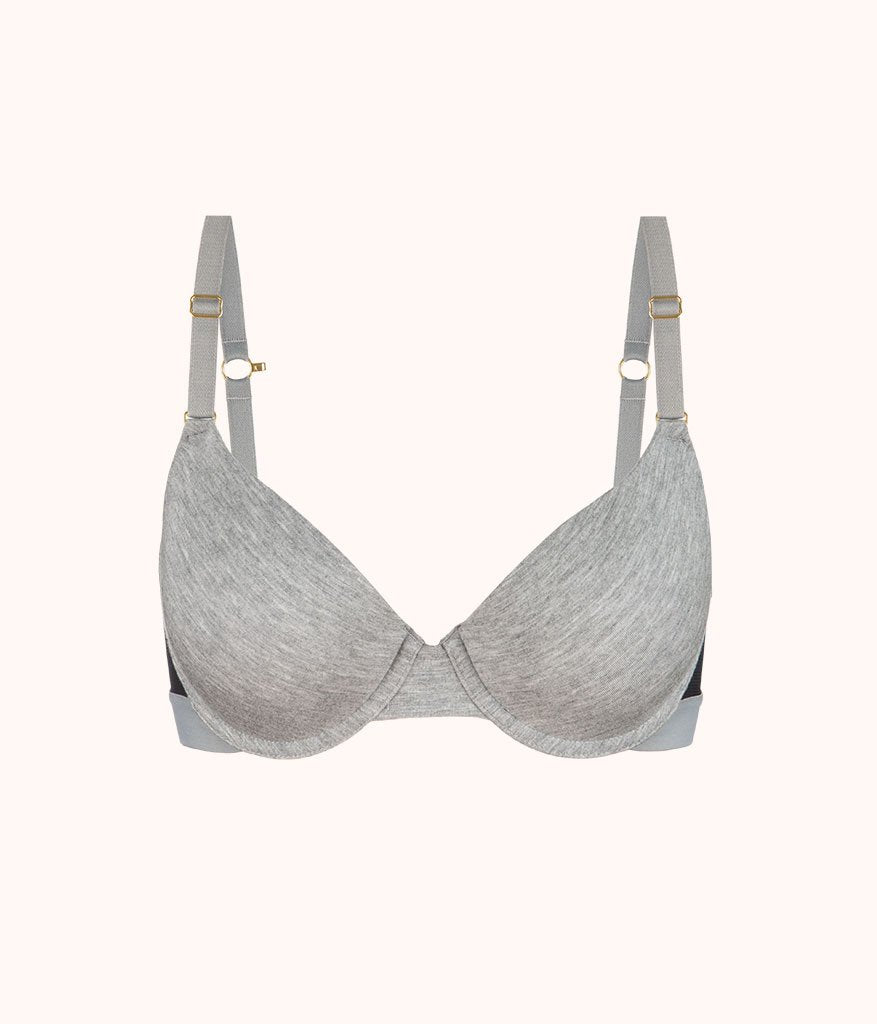 The All-Day T-Shirt Bra: Heather Gray