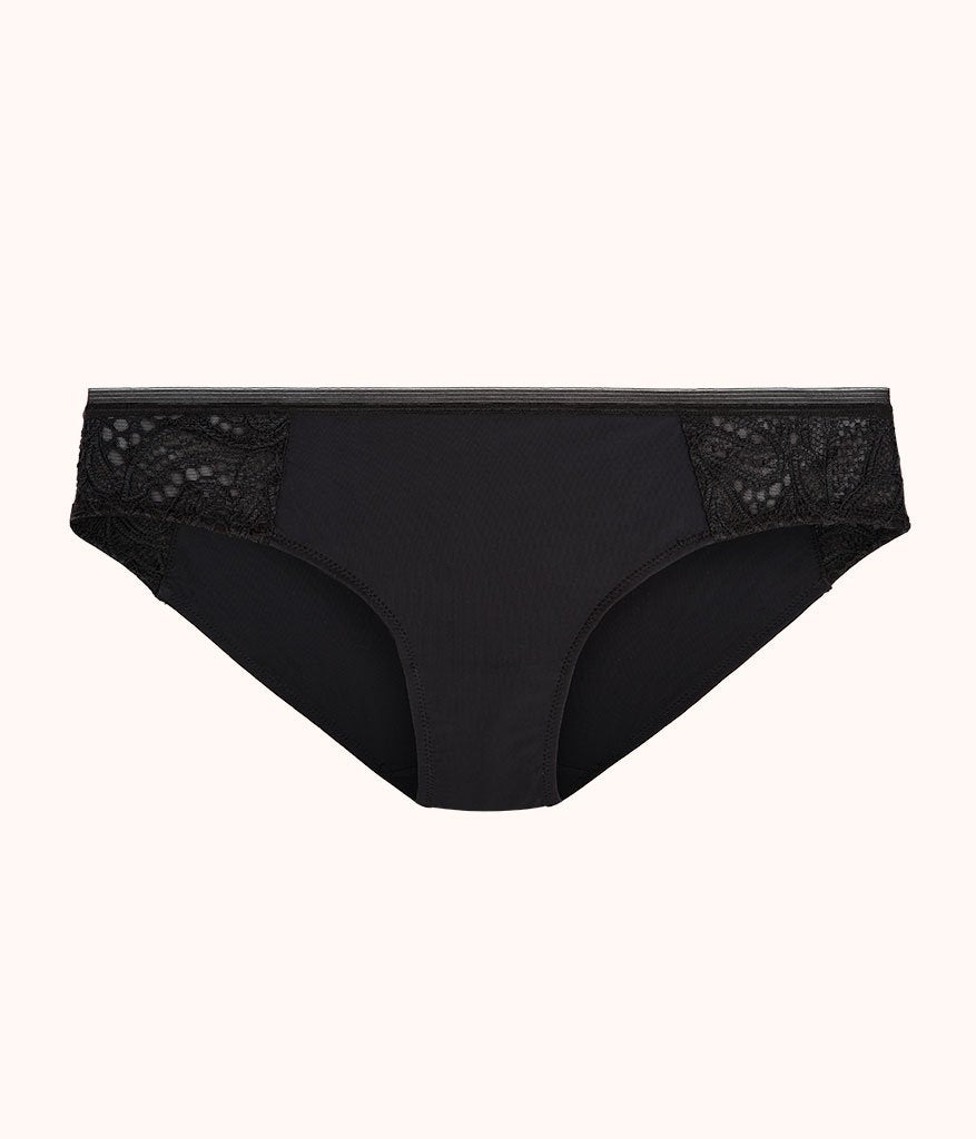 The Palm Lace Bikini: Jet Black